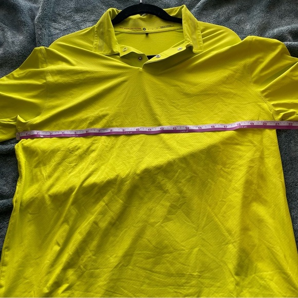 Tiger Woods Collection Men's Nike Golf‎ Polo size medium Bright Green/Yellow - Picture 9 of 10